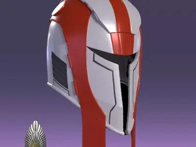 Mandalorian Enforcer Helmet KOTOR 3d Digital file 3D print model