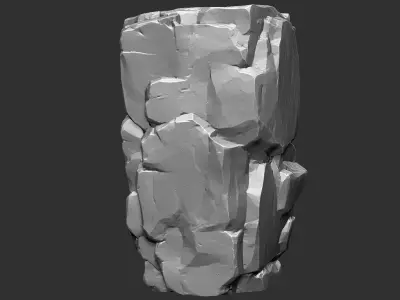 3D Mountain rock Zbrush sculpt 3D model
