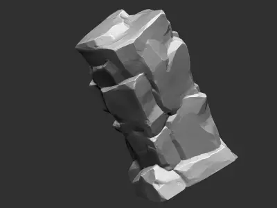 3D Mountain rock Zbrush sculpt 3D model