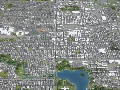 Regina  Low-poly 3D model