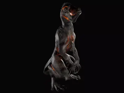 Monster Abyssal Finwalker 3D Model Printing 3D print model