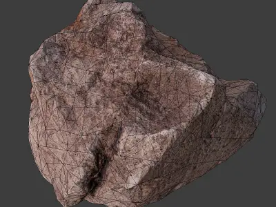 Cinder Debris Low-poly 3D model