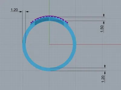 Triangle ring 3D print model
