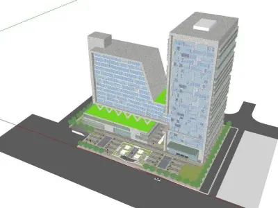 vacation spot-Resort-Fashion Leisure Hotel-0130 3D model