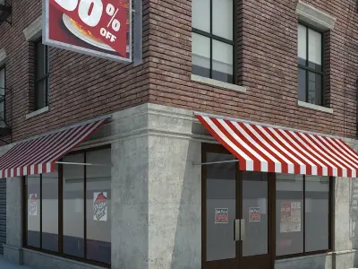 NYC Building Low-poly 3D model