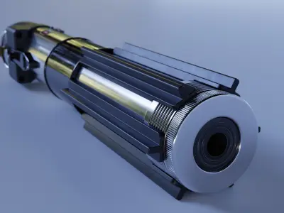 Darth Vader Empire Strikes Back Lightsaber 3D model