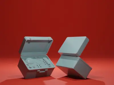 Radio Monitor Servers Tech Sci-Fi scatter terrain greebles 3D print model