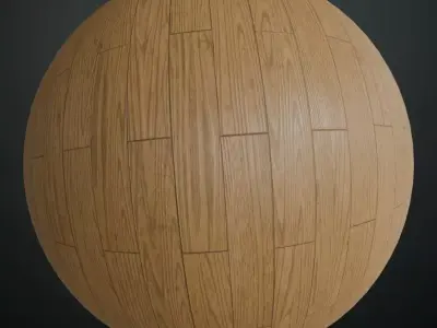 Modern Light Oak Wood Planks PBR Seamless Texture