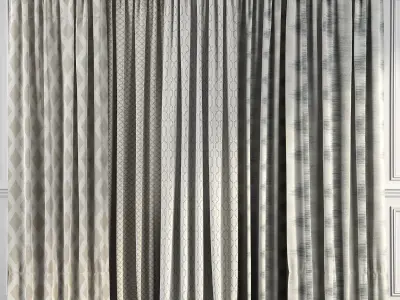 Curtain Set 49 3D model