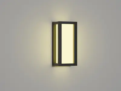 Outdoor lamp Low-poly 3D model