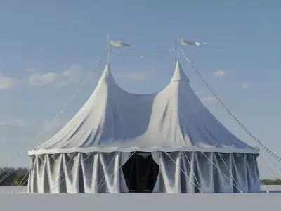 circus tent 3D model