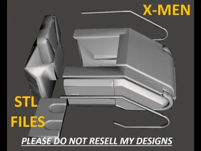 Charles Xavier Hover Chair Legends 1 12 scale 3D print model