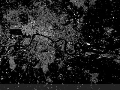 Greater London Streets and Buildings 3D model