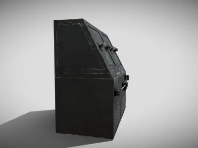 Sci-fi Panel Element Low-poly 3D model 2