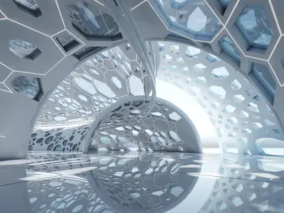  Futuristic Architectural Dome Interior 