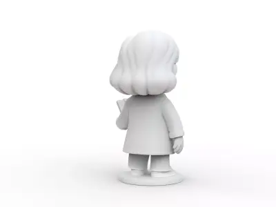 Cartoon Doctor Girl 3D Printable 3D print model