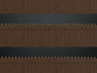 Antique Slat-style Wood Panel Texture