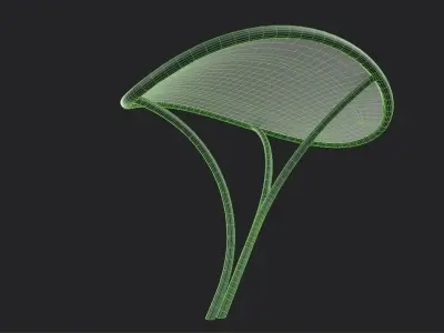 Tensile Canopy M2 Low-poly 3D model