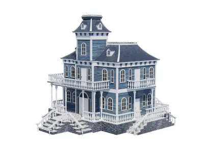  Haunted Stylized Victorian House 