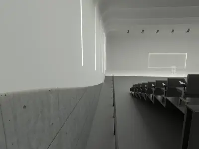 CA - Convention Hall Low-poly 3D model