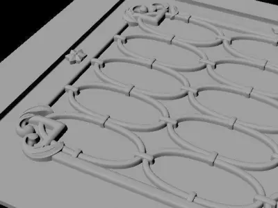 door High quality 3d models for processing on a cnc machine  3D model
