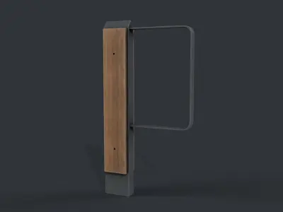 Bike Rack 19 PBR Game Ready Low-poly 3D model