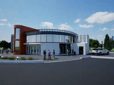 Oficce street urban 3D model