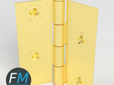 Small hinge for boxes 3D model