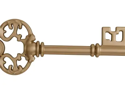  Antique Ornate Key 3D model