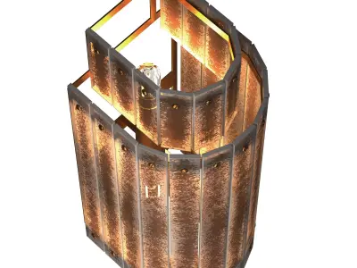 Cadence Large Tiered Sconce 3D model