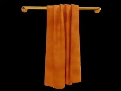 Toilet Paper Towels with Racks model 3D model