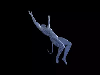 AVTR005 Avatar Backflip Animation 3D model