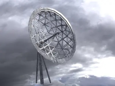 Military Ops Satellite Dome 3  3D model