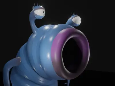 Bladis fantasy character alien  Low-poly 3D model