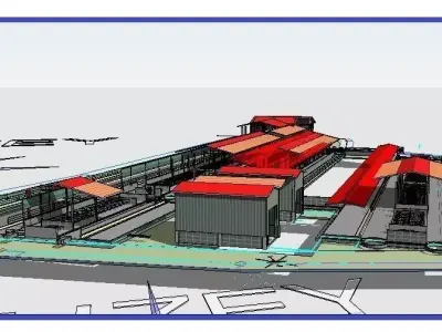 Farm House Design Revit Model 3D model