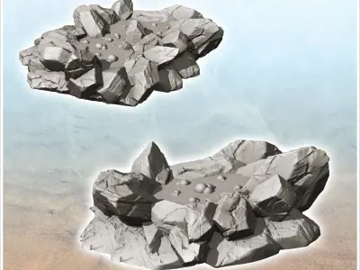 Set of two alien planet acid tanks 1 - Future Sci-Fi SF Post apo 3D print model