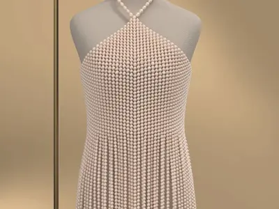 Vintage Pearl Top 3D model