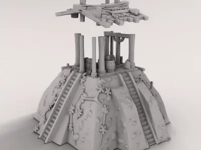 medieval house 3D print model