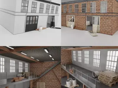 Building factory Fps 3D model