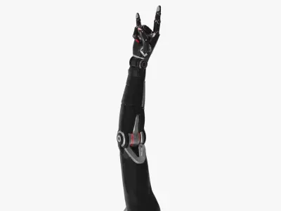 Cyborg arm goat rockers  3D model