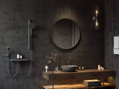 Modern Bathroom Low-poly 3D model