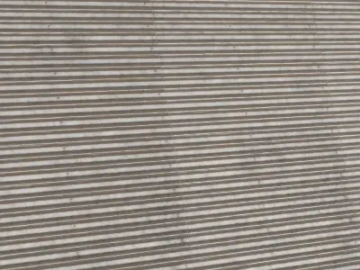 Silver Metal Corrugated PBR Seamless Texture
