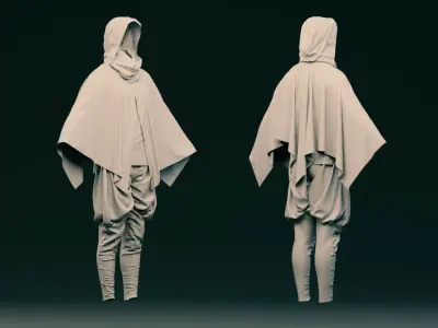 5 SCIFI CYBERPUNK OUTFITS  and SCIFI HELMETS AS A GIFT  VOL 2 Low-poly 3D model