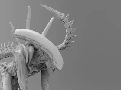 Alien Xenomorph Sewer Escape 3D Printing Diorama 3D print model