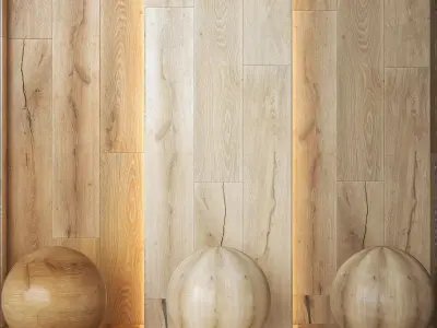 Keope Unica Collection Oak Wood-Effect Tile - Set of 16 Texture