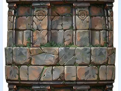 Stylized Wall Seamless Texture Texture