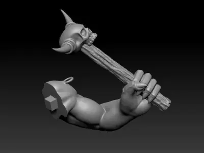 A GRAND WARHAMMER MINOTAUR MINIATURES DESIGN 3D print model