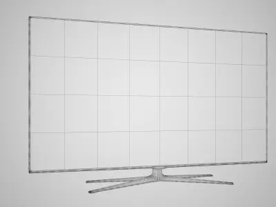 Samsung smart TV Screen High poly 3D model