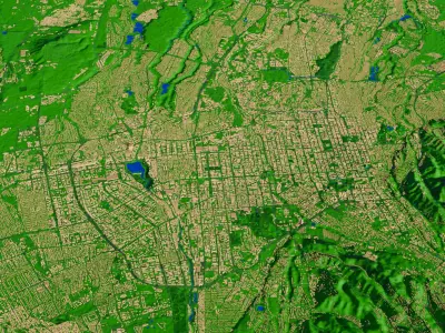 Almaty city  3D model