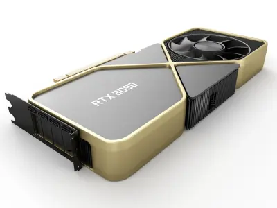 Nvidia GeForce RTX  3090 Graphics Card 3D model